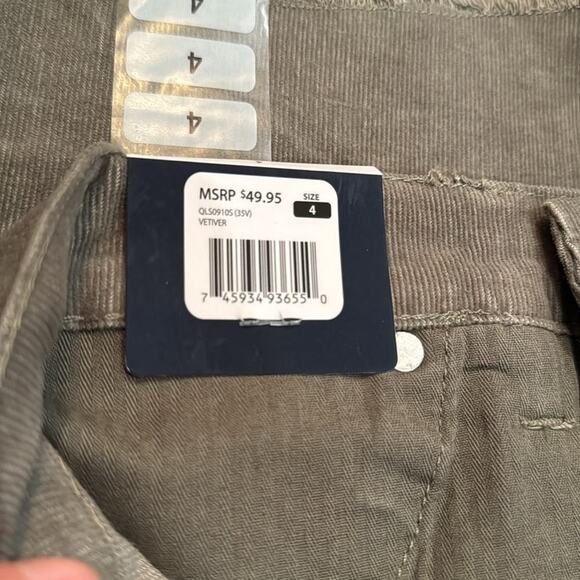 GAP OLIVE GREEN CORDUROY SHORTS FRAYED HEM SIZE 4 - Picture 5 of 10